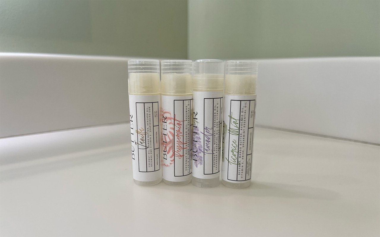 Four Lip Butters for maximum lip comfort.