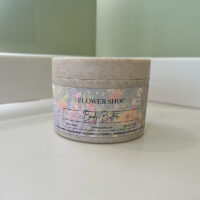 Flower Shop Body Butter scented with lavender and floral scents.