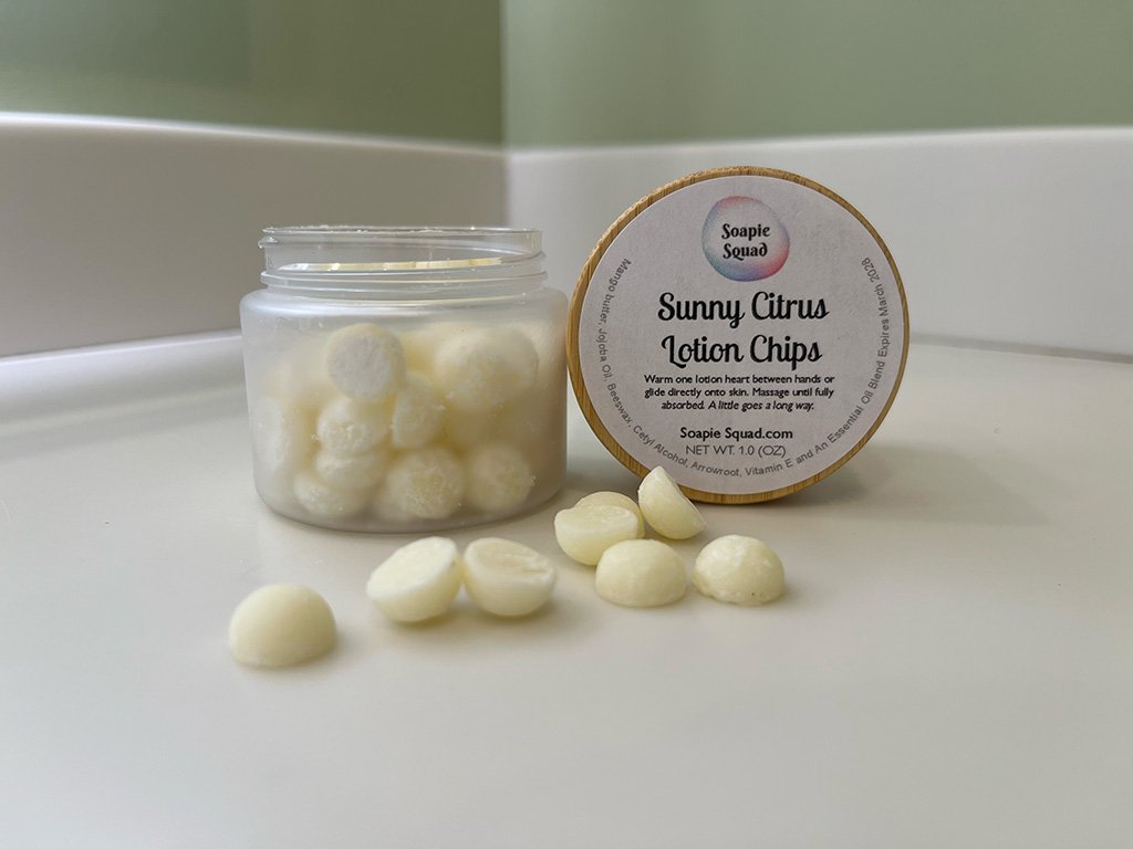 Lotion dots for amazing moisture in your hand.