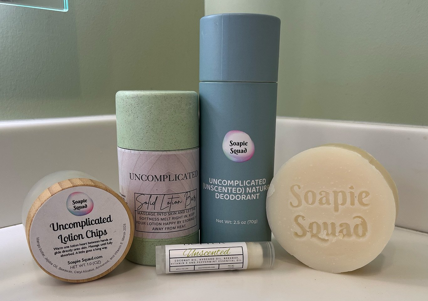 Uncomplicated products from Soapie Squad.